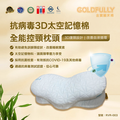 抗病毒3D太空記憶棉控頸枕頭 RVR-003